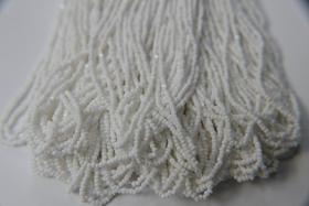 8/0 Charlotte Cut Beads Chalk White Opaque 10/20/50/250/500 Grams glass beads, jewelry supply, vintage findings, craft supply, rare white