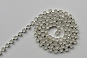 6 SS Rhinestone Chain Vintage Glass Crystal Frosted Silver Plated 2mm 1/2/5/15 Meters Wedding Bridal Supplies|Jewelry Making|Decoration