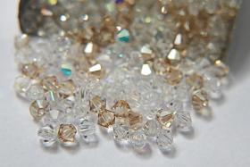 3/4 mm Bridal Shine Designer Mixes Swarovski Bicone beads 36/72/144/432/720 Pieces loose beads rare mix beads, embroidery materials, decor
