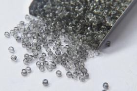 8/0 Charlotte Cut Beads Ionized Crystal Light Grey 10/20/50/250/500 Grams glass beads, jewelry supply, vintage findings, craft supply