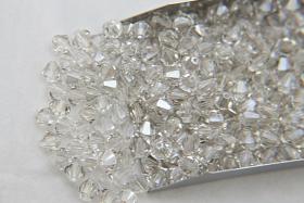 2.5mm Crystal Silver Shade Swarovski Bicone Xillion 36/72/144/432/1000 Pieces 5328 Jewelry findings, embroidery materials, jewelry making
