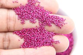 1mm Micro Fuchsia Metallic Plated Tube Beads 5/10/100/500 Grams High Quality Nail Art decoration / Haute Couture Embroidery / Doll Making
