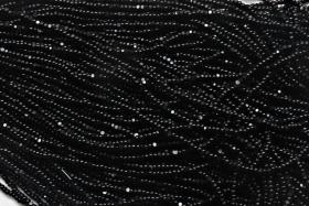 8/0 Charlotte Cut Beads Jet Black 10/20/50/250/500 Grams glass beads, jewelry supply, vintage findings, craft supply, rare materials, bijoux