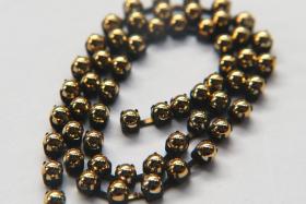 16 SS Aurum Gold Cabochon Chain Metallic Vintage Pressed  (4mm) 1/2/5/15 Meters vintage findings, strass chains, craft supplies