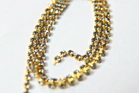 18pp Swarovski Crystal Star SHINE (2.5mm) 0.5/1/2/5 Meters Brass Settings Wedding Cake Decoration Brooch Bouquet Supply vintage strass chain