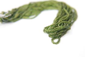 11/0 Czech Seed Bead Peridot Transparent Copper Lined 1/5/25/50/100 Full hanks Preciosa Ornella loose beads, embroidery materials