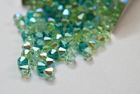 5mm Irish Designer Mixes Swarovski Bicone beads 12/36/72/144/432/720 Pieces loose beads, mix beads embroidery materials, rare craft supplies