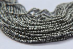 8/0 Charlotte Cut Beads Patina Opaque Chalk White Gunmetal 10/20/50/250/500 Grams glass beads, jewelry supply, vintage findings craft supply