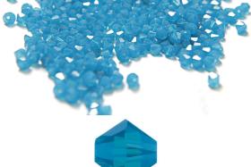 4/5mm Caribbean Blue Opal Swarovski Bicone beads 12/36/72/144/432/720 Pieces (394) VINTAGE SWAROVSKI, jewelry making, embroidery materials