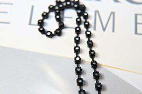 16ss Swarovski 2088 Chain in Flat Back Rare Cosmojet (4mm) 0.5/1/2/5 Meters Vintage Black Settings, decorations, craft supplies, designer