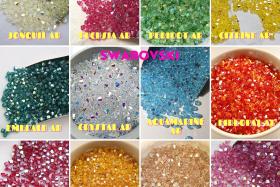 5mm Aurore Boreale Swarovski Bicone (12 colors) rainbow beads 12/36/72/144/288/720 Pieces wedding embellishments, embroidery materials