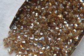 4mm Swarovski Crystal Golden Honey Bicones Beads 36/72/144/432/720 Pieces PREMIUM MATERIALS,embroidery materials, jewelry supplies