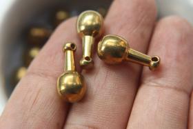 Solid Metal Drops, Pendulum Charms, in brass 19x9mm, 2mm Loop, 4/30 pieces vintage findings, jewlery making, art deco, premium supplies