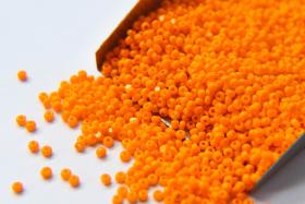 13/0 Charlotte true Cut Beads Opaque Light Orange 5/10/20/50/250/500 Grams Premium Seed Beads