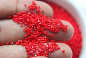 15/0 MIYUKI Hex Red Opaque Japanese Beads 10/20/50/100 Grams embroidery materials Jewelry making beads, vintage beads, premium materials