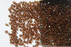 2.5MM Light Smoked Topaz Swarovski Bicone Beads 36/72/144/432/1000 Pieces (221) Haute Couture materials, jewelry making, premium supplies