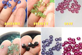 6mm Swarovski Margarita Sew-on Stone (3700) - 7 Colors Unfoiled 12/24/72/144 Pieces PREMIUM Materials