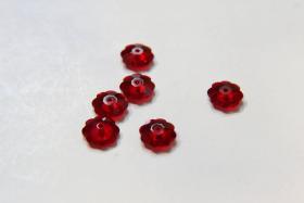 8mm Swarovski Margarita Sew-on Stone (3700) Siam Hole through the center, used as beads and as rhinestonesp Unfoiled 2/4/24/72/144 Pieces