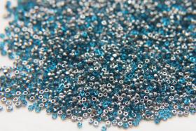11/0 Charlotte true Cut Beads Patina Dark Aqua Transparent Silver 10/20/50/250/500 Grams PREMIUM SEED Beads