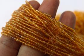 11/0 Hanks Charlotte Cut Beads 10020 Transparent Light Topaz 1/5/25/50/100 Hanks 2.0mm glass beads, jewelry supply, findings, craft supply