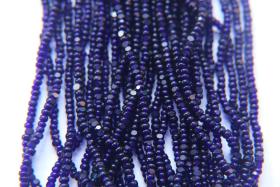 13/0 Charlotte true Cut Beads Deep Cobalt Transparent 5/10/20/50/250/500 Grams faceted seed beads embroidery materials, jewelry making