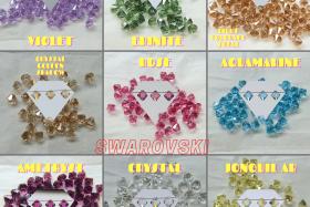 6mm Swarovski Elements 6301 Top Drilled Bicone Pendants 6/12/36/72/144 Pieces, jewelry making, vintage findings, Premium Materials