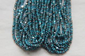 11/0 Hanks Charlotte Cut Beads Patina Premium Opaque Turquoise Blue Gunmetal 1/5/25/50/100 Hanks 2.0mm glass beads, jewelry supply, findings