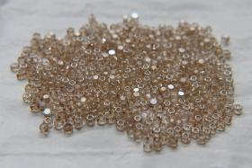 8/0 Charlotte Cut Beads Crystal Golden Honey 10/20/50/250/500 Grams PREMIUM SEED Beads, jewelry supply, vintage findings