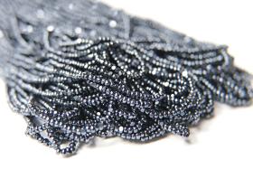 11/0 Charlotte true Cut Beads Metallic Blue True cuts 10/20/50/250/500 Grams faceted seed beads vintage findings, embroidery materials