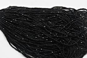 11/0 Charlotte Cut Beads Jet Black 10/20/50/250/500 Grams Native Beads Supply, embroidery materials, jewelry making, vintage beads