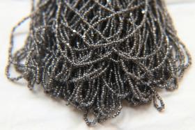11/0 Charlotte Cut Beads Patina Transparent Crystal Gun Metal 10/20/50/250/500 Grams PREMIUM SEED Beads