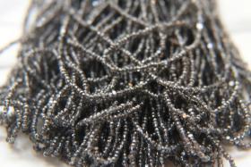 13/0 Charlotte Cut Beads Patina Transparent Crystal Gun Metal 5/10/20/50/250/500 Grams craft supplies, jewelry making, embroidery materials