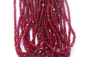 13/0 Charlotte Cut Beads 90120 Garnet Transparent 5/10/20/50/250/500 Premium Seed beads, jewelry making