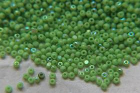 13/0 Charlotte Cut Beads Patina Opaque Peridot Aurore Boreale 5/10/20/50/250/500 Grams PREMIUM MATERIALS