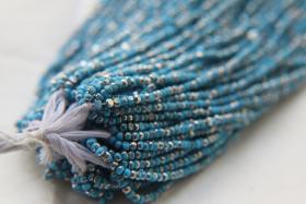 11/0 Hanks Charlotte Cut Beads Patina Opaque Turquoise Silver 1/5/25/50/100 Hanks PREMIUM SEED BEADS
