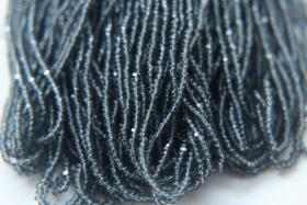 13/0 Charlotte Cut Beads Transparent Grey 5/10/20/50/250/500 Grams craft supplies, jewelry making, embroidery materials, vintage beads