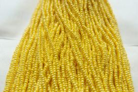 11/0 Czech Seed Bead Opaque Yellow luster 1/5/25/50/100 Full hanks Preciosa Ornella loose beads, mix beads, embroidery materials, craft