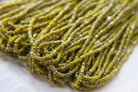 11/0 Charlotte true Cut Beads Patina Opaque Yellow Silver 10/20/50/250/500 Grams PREMIUM SEED Beads
