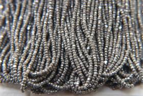 11/0 Hanks Charlotte Cut Beads Patina Opaque Grey Silver 1/5/25/50/100 Hanks PREMIUM SEED BEADS