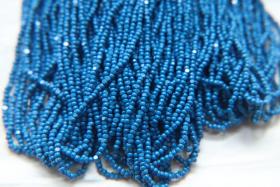 11/0 Charlotte true Cut Beads 2 MM Teal Blue Opaque 1/5/25/50/100 Hanks PREMIUM SEED Beads, bracelet beads, tassel beads