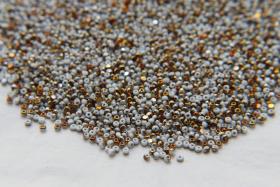 11/0 Charlotte true Cut Beads Patina Opaque Chalk White Bronze Gold 10/20/50/250/500 Grams vintage findings, embroidery materials, craft