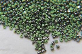 13/0 Charlotte Cut Beads Patina Opaque Peridot Gunmetal 5/10/20/50/250/500 Grams glass beads, jewelry supply, findings, craft supply,vintage