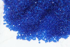 13/0 Charlotte Cut Beads Dark Sapphire Transparent 5/10/20/50/250/500 Grams jewelry making, embroidery materials, native supply