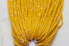 11/0 Hanks Charlotte true Cut Beads Patina Opaque Yellow Aurore Boreale 1/5/25/50/100 Hanks PREMIUM SEED Beads, NATIVE supplies