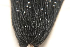 13/0 Hanks Charlotte Cut Beads Matt Black 1/5/25/50/100 Hanks jewellery rare glass beads, jewelry supply, findings, craft supply