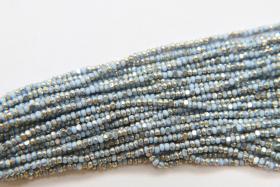 11/0 Charlotte true Cut Beads Patina Light Pale Blue opaque Silver 10/20/50/250/500 Grams PREMIUM SEED Beads