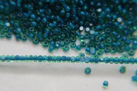 11/0 True cuts Charlotte Beads Light Green Blue Lined 10/20/50/250/500 Grams PREMIUM SEED BEADS, Native Supply