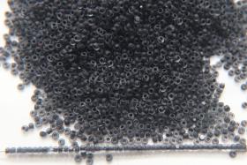 13/0 Charlotte Cut Beads Crystal Matt Black Lined 5/10/20/50/250/500 Grams embroidery materials, jewelry making, vintage beads, rare finding