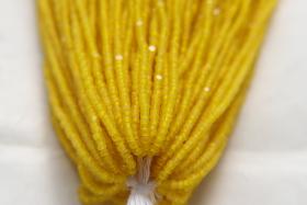 11/0 Hanks Charlotte Cut Beads Matt Yellow 1/5/25/50/100 Hanks 2.0mm jewellery rare glass beads, jewelry supply, findings, craft supply