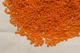 13/0 Charlotte Cut Beads Patina Opaque Light Orange Aurore Boreale PREMIUM MATERIALS native supplies jewelry making beads